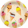 ICE CREAM PAPER  DISHES  23CM 10GB, 0.145KG/IEP, Paw Decor Collection