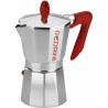 KAFFETTIERA ESPRESSO COFFEE MAKER  12 TASĪTĒM, AR SARKANIEM PEN URIEM, ALUMĪNIJS, PEDRINI