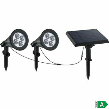 Saulės energija varomas prožektorius Lumi Garden Family Spiky 2 in 1 Juoda Aliuminis Plienas (2 vnt.),,,