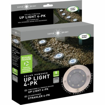 Saulės energija varomas prožektorius Smart Garden Aukštas Juoda Aliuminis (4 vnt.),,,