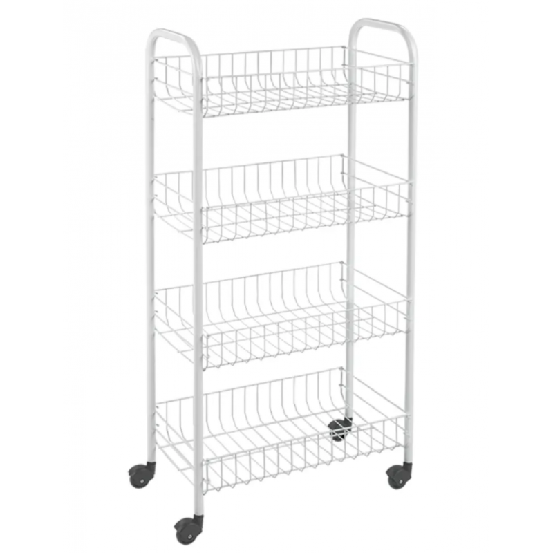 PISA PLAUKTS UZ RITEŅIEM 41x23x84CM, 4-STĀVU, Metaltex