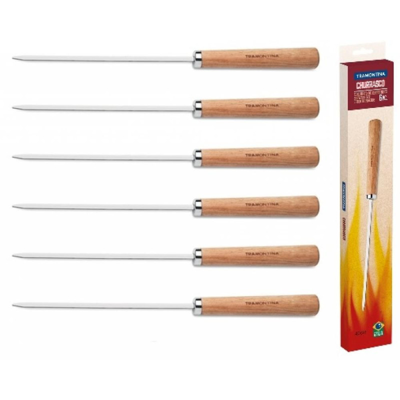 CHURRASCO IESMU KOML.6ШТ. . 40CM, Tramontina