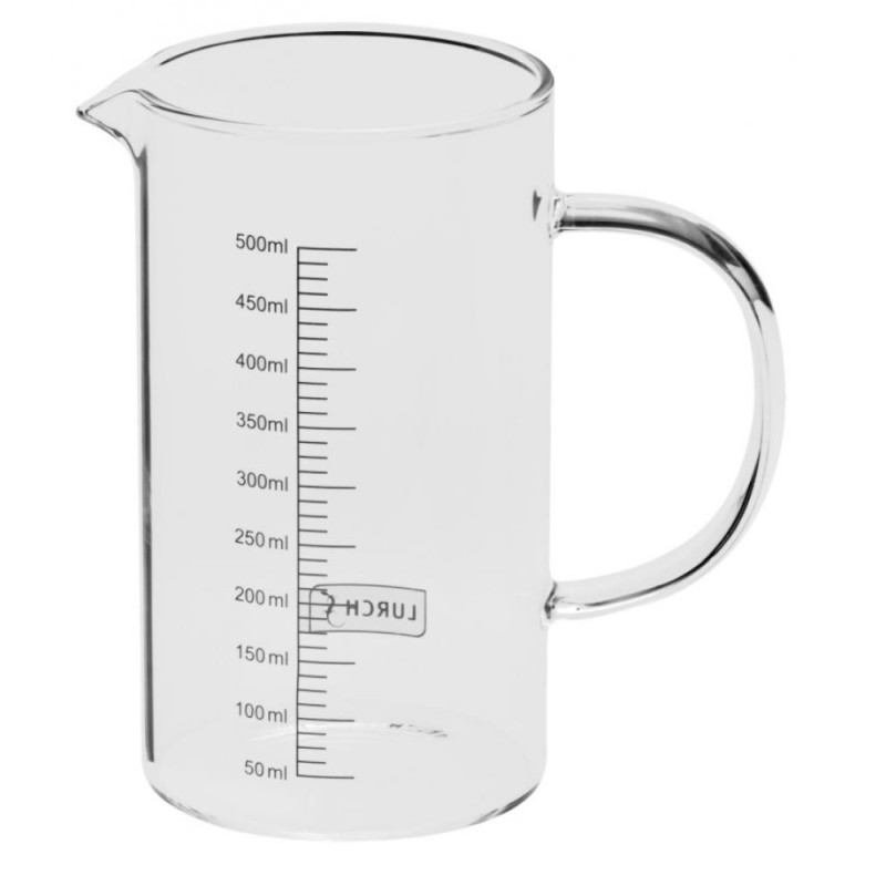 MĒRКРУЖКА AR РУЧКА URI 500ML, STIKLS, Lurch