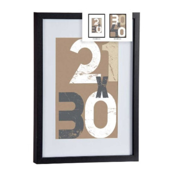 Настенные фоторамки Чёрный Cтекло Деревянный MDF 32,5 x 2,5 x 42,5 cm (6 штук)