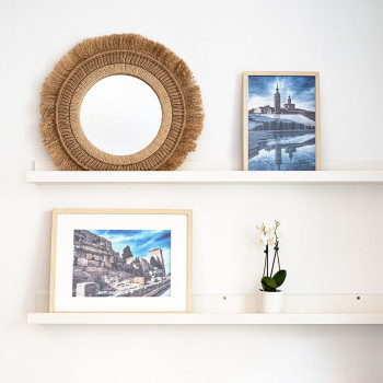 Wall mirror Vinthera Moa Jute Natural (4 Units),,,
