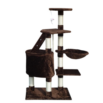 Cat scratching post Gloria 55 x 40 x 120 cm Brown Wood Paper Sisal,,,