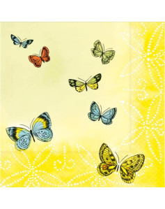 PAPILLONS NAPKINS  33X33CM...