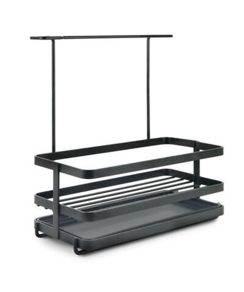 LAVA TOKYO PLAUKTS ORGANIZATORS 23x11x24CM, NER.TĒR., Metaltex