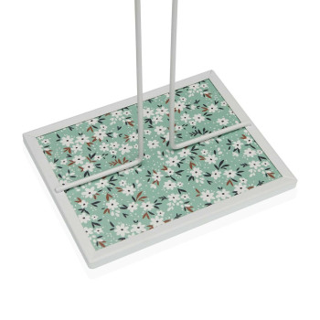Virtuvės popieriaus laikiklis Versa Gėlės Metalinis Plienas Medžio MDF 16,5 x 31 x 13 cm