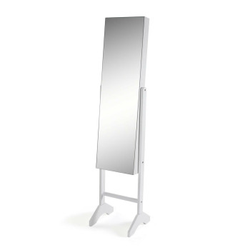 Sieninis veidrodis Versa Balta Veidrodis Medžio MDF Minimalistinis 33,5 x 153 x 35,2 cm,,,