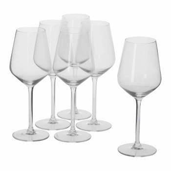 Set of wine glasses Alpina Läbipaistev 370 ml (6 Ühikut)