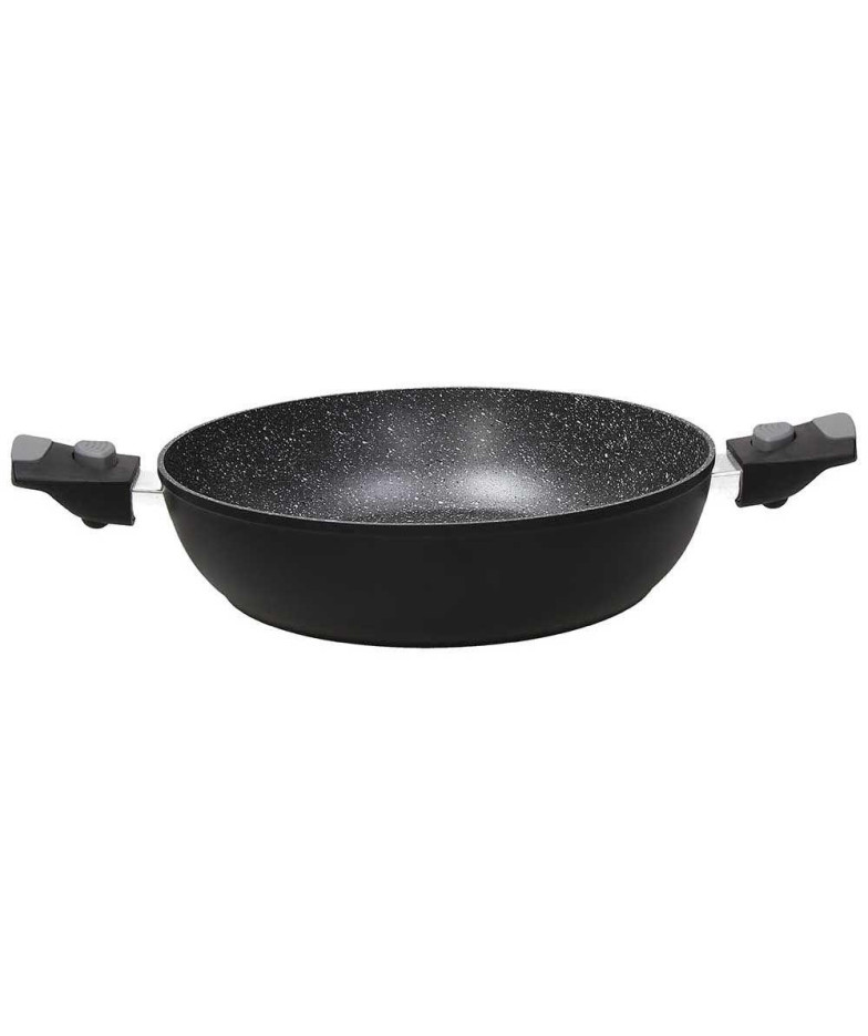 SPACE SAVING SAUTĒŠANAS PANNA 28CM, AR NOŅEMAMU ROKTURI, ALUMĪNIJS/BAKELĪTS, INDUKCIJA, Tognana