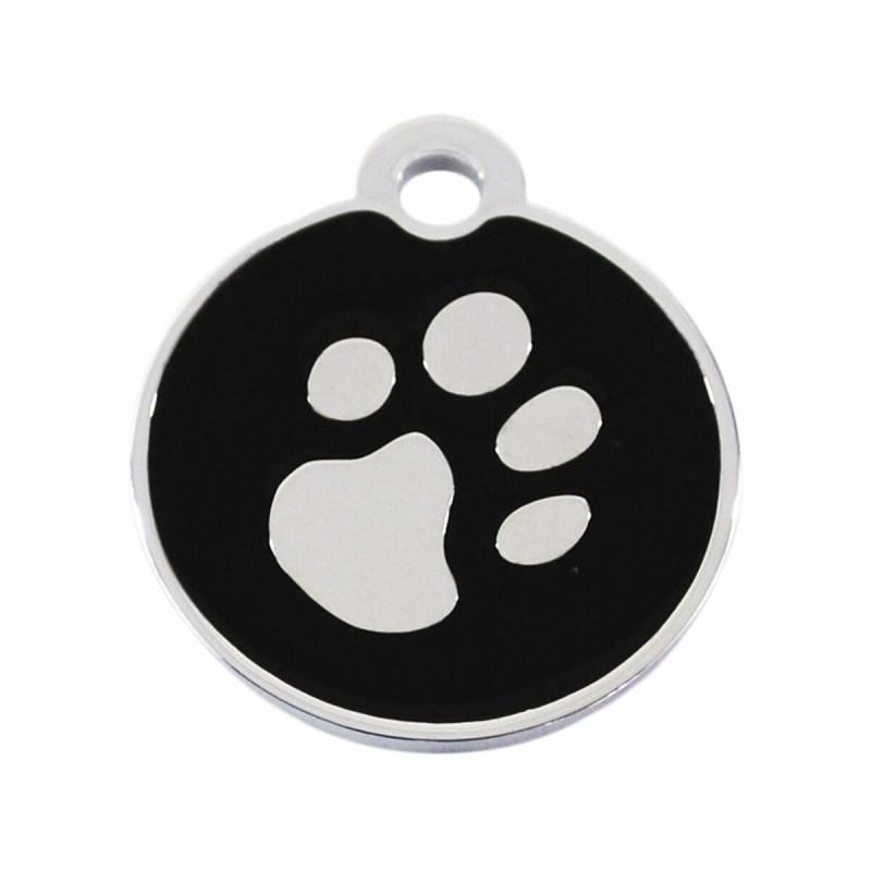 Identification plate for collar Imarc Circle Black Silver,,,