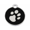 Identification plate for collar Imarc Circle Black Silver,,,