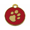 Identification plate for collar Imarc Circle Red Golden,,,