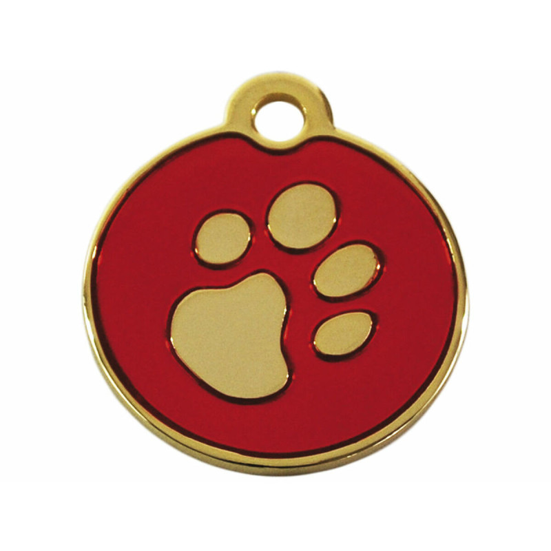 Identification plate for collar Imarc Circle Red Golden,,,