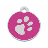 Identification plate for collar Imarc Circle Pink Silver,,,