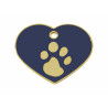 Identification plate for collar Imarc Heart Blue Golden,,,