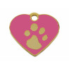Identification plate for collar Imarc Heart Pink Golden,,,