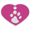 Identification plate for collar Imarc Heart Pink Silver,,,