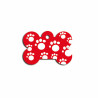Identification plate Imarc Bone Red,,,
