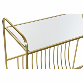 Žurnalų laikiklis DKD Home Decor Veidrodis Auksinis Metalinis (76 x 35 x 83 cm),,,