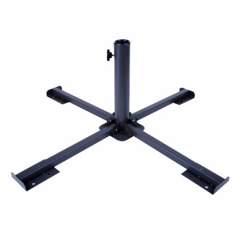 Base for beach umbrella Aktive 86 x 34 x 86 cm Black Metal (2 Units),,,