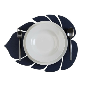 Lauamatt Versa Taime leht Sinine 35 x 44,5 cm