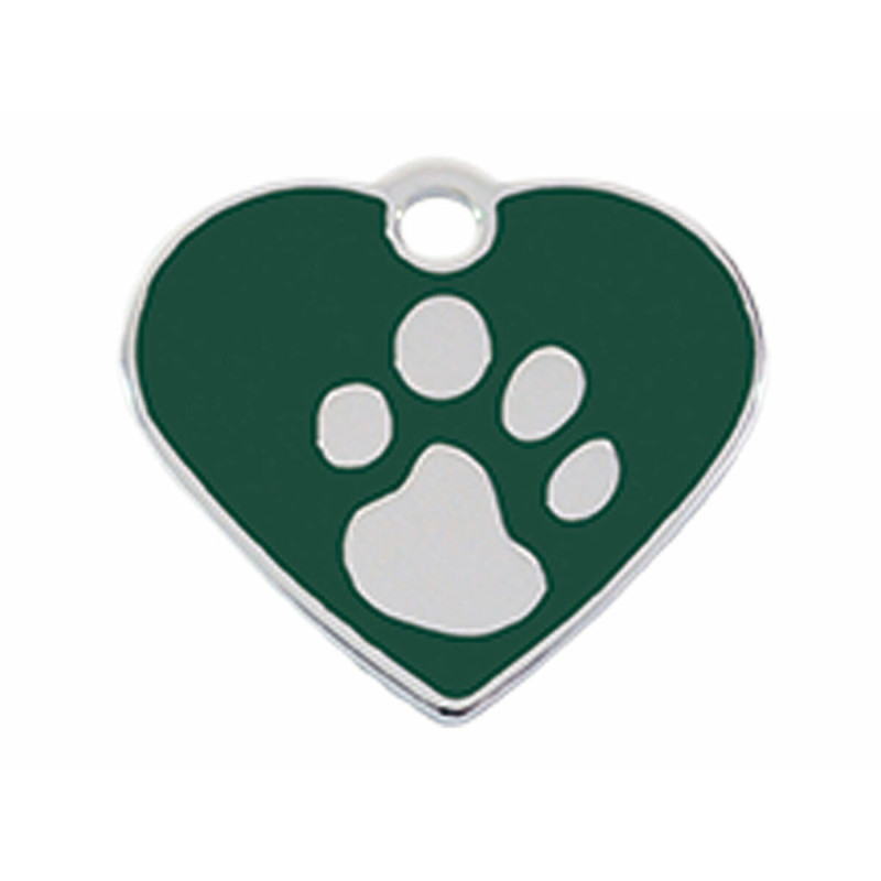 Identification plate Imarc Heart Green Silver,,,