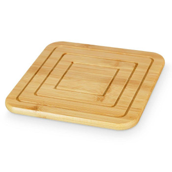 Galda paliktnis Kinvara 896 Dabisks Bambuss Kvadrāta 19 x 1 x 19 cm (24 gb.)