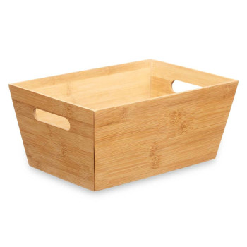 Daudzfunkcionāls grozs Kinvara B7656-2515 Dabisks Bambuss 15 x 29 x 8,5 cm Ar rokturiem (12 gb.),,,