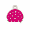 Identification plate Imarc PetScribe Passion Pink Silver,,,