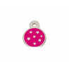 Identification plate Imarc PetScribe Passion Pink Silver,,,