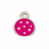Identification plate Imarc PetScribe Passion Pink Silver,,,