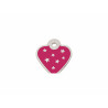 Identification plate Imarc PetScribe Passion Pink Silver,,,