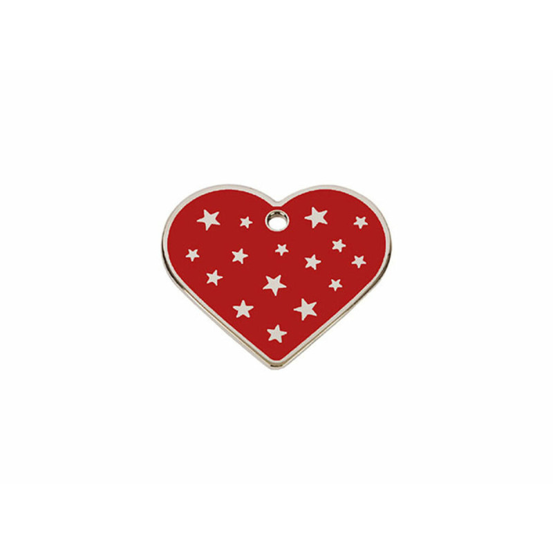 Identification plate Imarc PetScribe Passion Red Silver,,,