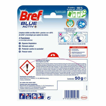 Tualeto oro gaiviklis Bref Blue Activ Aqua Durų pakabukas 125 ml,,,