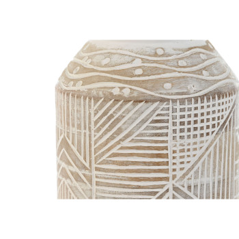 Vaas Home ESPRIT Valge Naturaalne Mangopuit Koloniaalne 15 x 15 x 38 cm,,,
