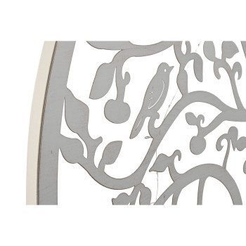 Sienu dekors Home ESPRIT Balts Koks Shabby Chic 99 x 2 x 99 cm,,,
