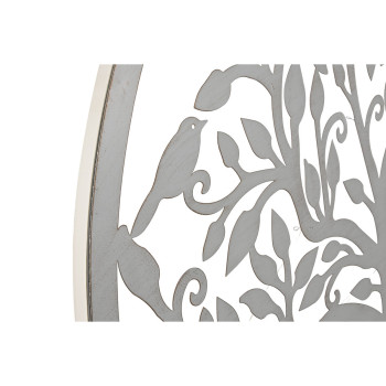 Sienu dekors Home ESPRIT Balts Koks Cottage 99 x 2 x 99 cm,,,