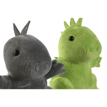Durų stotelė Home ESPRIT Smėlio 24 x 19 x 27 cm Dinozauras (2 vnt.),,,