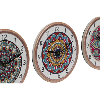 Настольные часы Home ESPRIT Керамика Mandala 16 x 1 x 16 cm