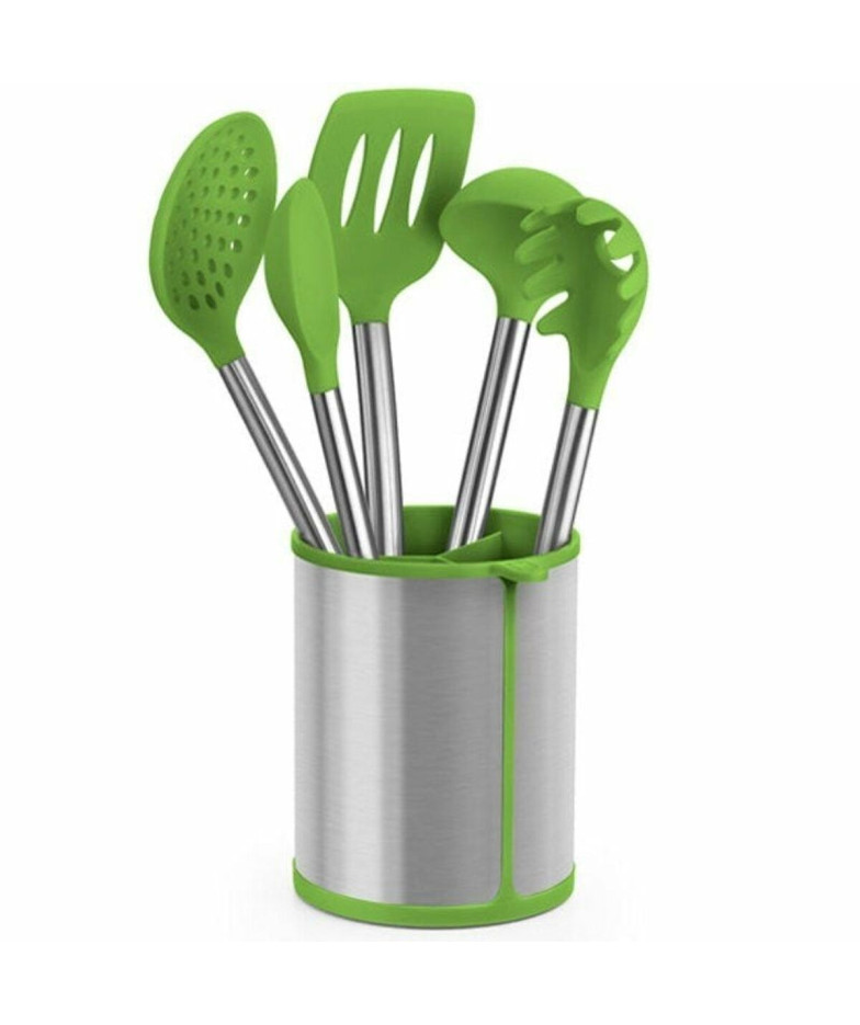 Set of Kitchen Utensils BRA A197011 Green Stainless steel (5 Pieces)