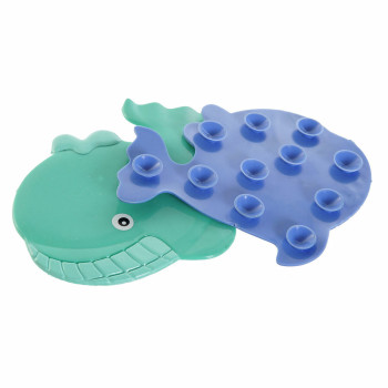 Vonios kilimėlis DKD Home Decor 11,5 x 1 x 10 cm Mėlyna Turkis Vaikiškas PVC 10 cm (2 vnt.),,,
