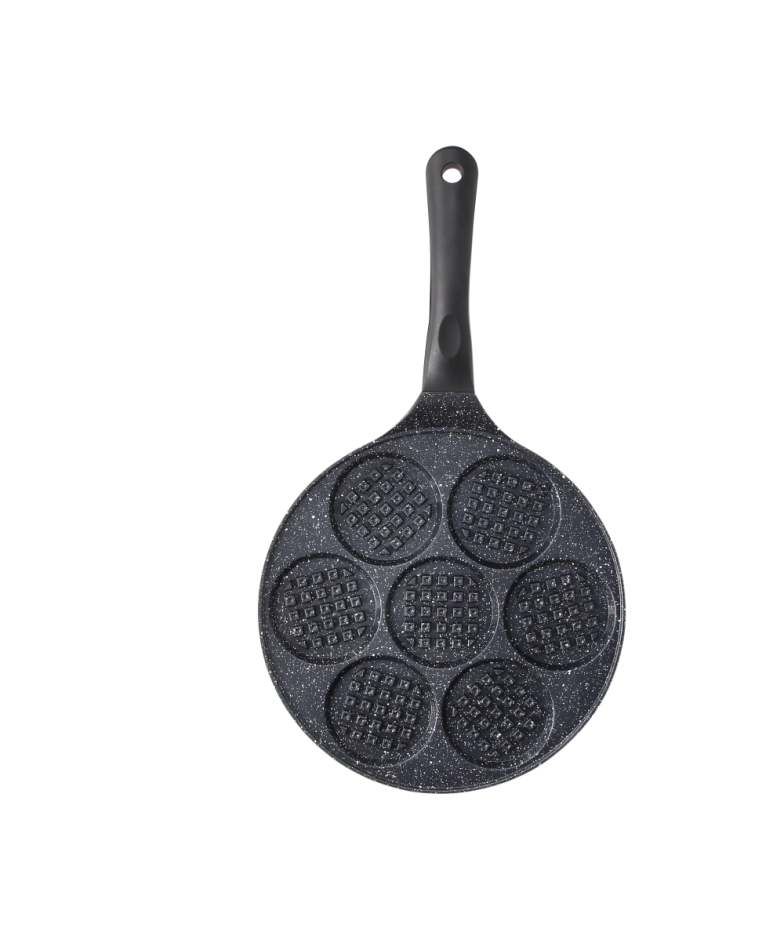 PREMIUM BLACK PANKŪKU-VAFEĻU PAN  26CM, ALUMĪNIJS, INDUKCIJA, Tognana