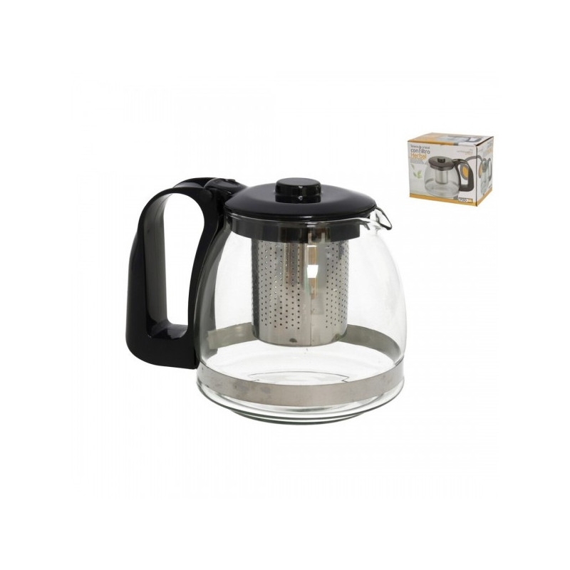 Arbatinukas stikl. 0.7L su met. sieteliu HERBAL