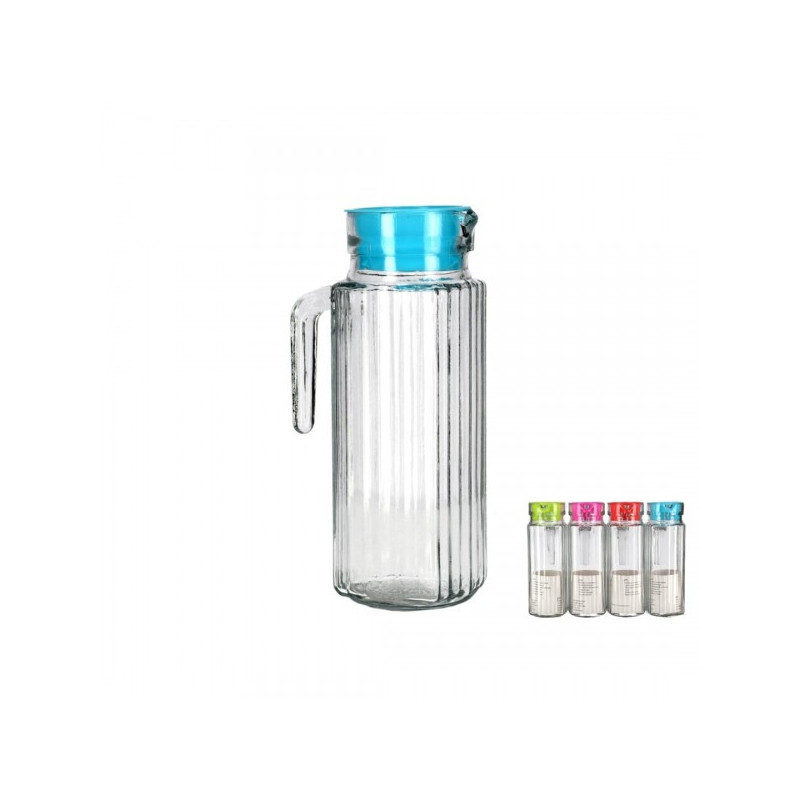 Ąsotis из стекла. 1.0L с крышкой 80138