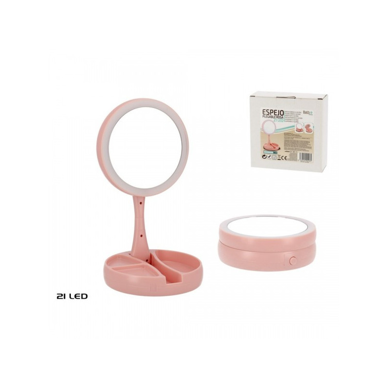 Veidrodis 16*28cm arlankst. kojele pastatomas LED