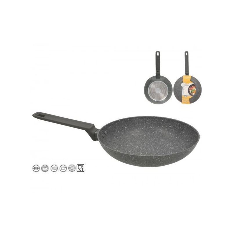 Keptuvė 24cm 2.5mm indukc GRANITE