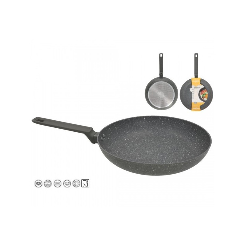 Keptuvė 28cm 2.5mm traukskc GRANITE